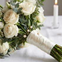 Article Epingles tête perle champagne Ø8mm L65mm 55 pcs