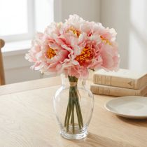 Article Bouquet de pivoines artificielles roses 28 cm – 7 tiges