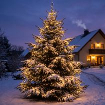 Article Guirlande lumineuse LED extérieure 480 LED 36 m noir et blanc chaud