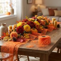 Article Rouleau de Vlies Orange 8 cm x 25 m en Fibres de Soie