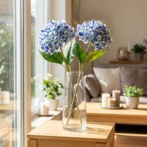 Article Branche artificielle d’hortensia bleu 80 cm – Lot de 2