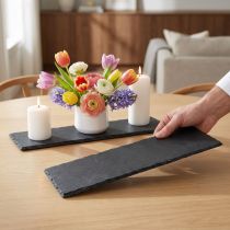 Article Plateau en ardoise naturelle 40×13 cm - Lot de 2