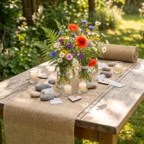 Article Rouleau de toile de jute naturelle 140 cm x 10 m