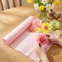 Article Rouleaux de papier crépon rose pour décoration et loisirs créatifs 50×250 cm - Lot de 5
