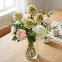 Article Zierlauch Allium artificiel rose et vert Ø8cm 58cm