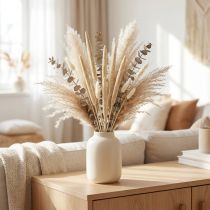 Article Babala séchée blanche - Lot de 25 tiges décoratives