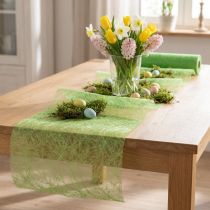 Article Ruban de décoration en fibre naturelle vert clair 8 cm x 25 m