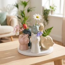 Article Set de vases décoratifs animaux en céramique - 13 cm de diamètre