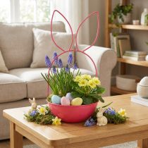 Article Set de Coupes Décoratives Lapin en Métal Rose – 33 cm et 25 cm