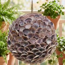 Article Boule décorative en coquillages à suspendre Ø18cm