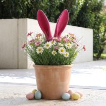 Article Décoration Oreilles de Lapin Roses pour Pâques - H 56 cm