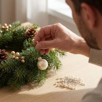 Article Épingles à tête perlée Ø4mm 40mm champagne, 150 pièces