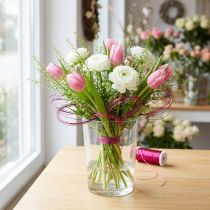 Article Fil décoratif rose effet ondulé Ø0,30 mm - 140 m