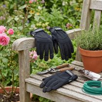 Article Gants Synthétiques en Lycra Noirs avec Paume Antidérapante - Taille 10