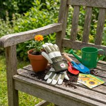 Article Gants de jardinage pour enfants Kixx Taille 6 Vert et Blanc