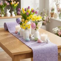 Article Ruban de feutre lilas 15 cm x 5 m en laine de mouton