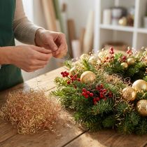 Article Paillettes pour cheveux à fleurs dorées et cuivrées 200 g