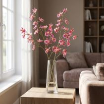 Article Oncidium orchidée artificielle décorative rose violet, 93 cm, lot de 2