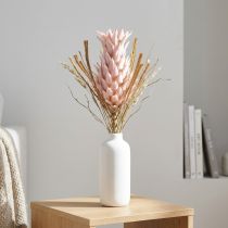 Article Fleur Artificielle Ananas Rose 74 cm