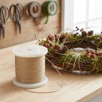 Article Fil de Liage en Métal avec Revêtement Papier Brun Ø 0,80mm 1kg