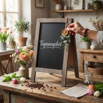 Article Tableau vintage double en bois 18x32cm