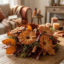 Article Fleur séchée Repens Rosette naturelle 6–7 cm (lot de 50)