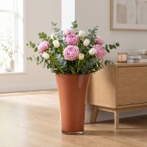 Article Vase décoratif pour fleurs et graminées série Fizzy en plastique effet verre Ø28,5 cm H45 cm Siena