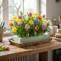 Article Socle Oasis Biolit pour briques de mousse florale 25×14×2cm, lot de 11 - Accessoires de fleuriste pour compositions florales durables