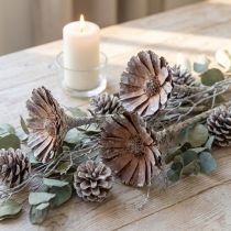 Article Rosettes séchées Repens blanches 6-7 cm – Lot de 25