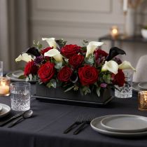 Article Mousse florale noire OASIS® Black Table Deco Medi avec réservoir - Lot de 4