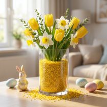 Article Granulés décoratifs en marbre jaune 2 mm - 3 mm 2 kg