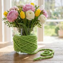 Article Fil décoratif en laine et jute vert 25m Flausch Mirabell
