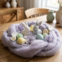 Article Laine cardée violette claire 2 m pour travaux créatifs et décoration
