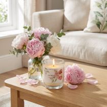 Article Bougie parfumée en verre senteur pivoine Peony Blush Ø7,5cm H8,5cm