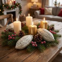 Article Kakaofruits blanchis pour décoration – Set de 15