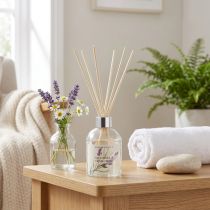 Article Difffuseur en verre avec bâtonnets parfumés Lavande et Camomille - 100 ml