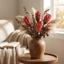 Article Fleurs séchées Protea Repens 25 pièces - Teinte Erika