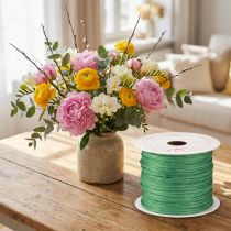 Article Fil métallique recouvert de papier vert – 50 m
