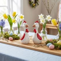 Article Figurines décoratives de poules pour Pâques, 18,5 cm, lot de 2