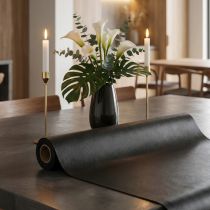 Article Kunstleder noir en rouleau 33 cm × 1,35 m