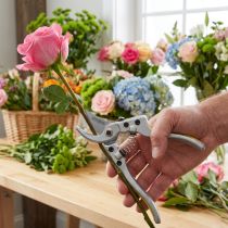 Article Sécateur de Jardin 20 cm Oasis® en Métal et Plastique Jaune