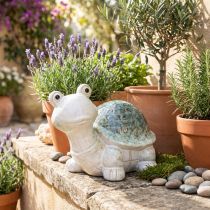 Article Figurine tortue en céramique 22 cm – Décoration originale pour intérieur