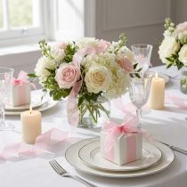 Article Ruban Organza Rose 40 mm x 50 m