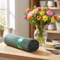 Article Fil métallisé vert 0,9 mm x 35 cm – Lot de 2,5 kg