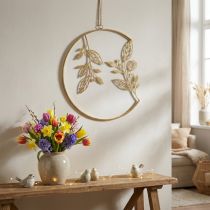 Article Anneau mural décoratif en métal doré 38 cm avec silhouette de branches