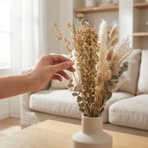 Article Briza séchée naturelle en botte, 60 cm, 100 g
