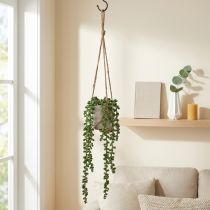 Article Suspension de Succulente Artificielle avec Pot en Céramique - 40 cm