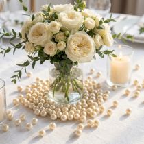 Article Demi-perles décoratives champagnes Ø8 mm - Lot de 250