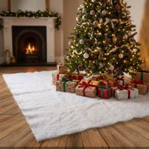 Article Neige artificielle décorative blanche en polyester 1350x90 cm