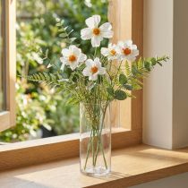 Article Fleurs Artificielles Cosmea Blanches 51 cm - Lot de 3
